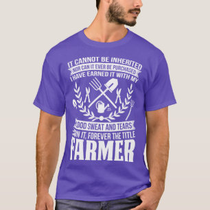 Camiseta Para Sempre, O Título Farmer Orgulhoso Coloca Cami
