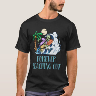 Camiseta Para Sempre Saindo Férias Do Oceano Humor De Praia