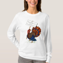 Camiseta para senhoras da Turquia de Ação de Graça