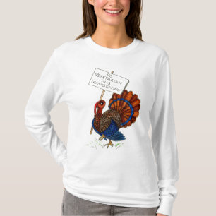 Camiseta para senhoras da Turquia de Ação de Graça