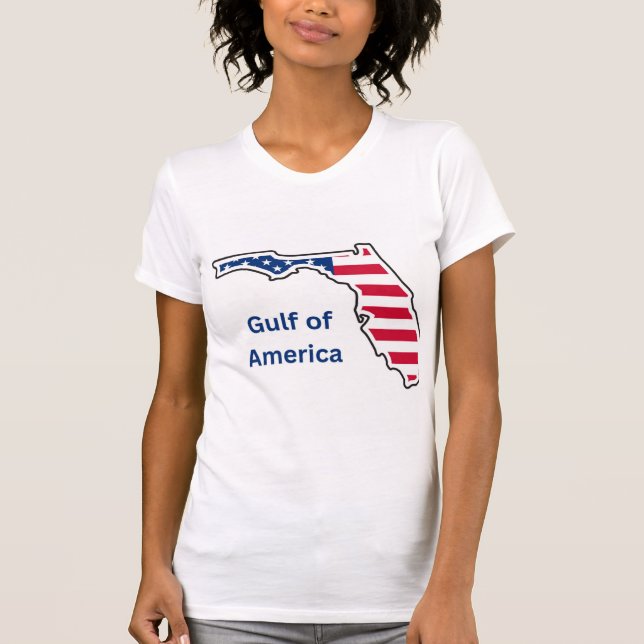 Camiseta para senhoras do Golfo da América (Frente)