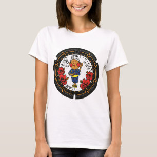 Camiseta para senhoras japonesas