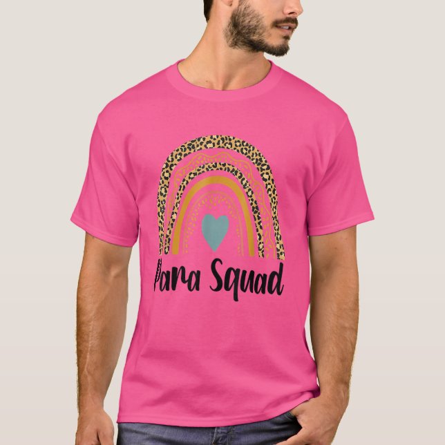 Camiseta Pará Squad Rainbow Leopardo Primeiro Dia de Chá Es (Frente)