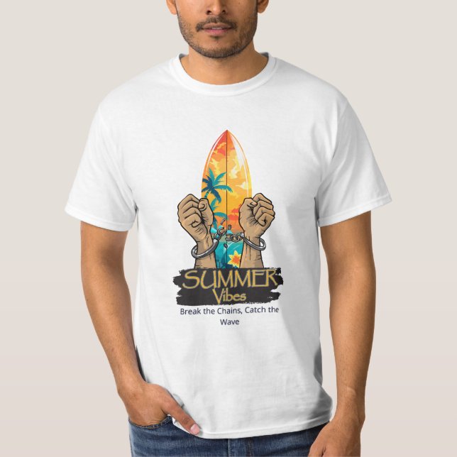 Camiseta para Surfs amantes-para quem ama a onda (Frente)