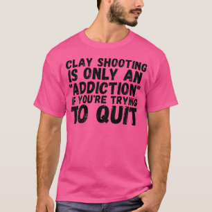 Camiseta Para Tiro ao Prato de Argila Divertido