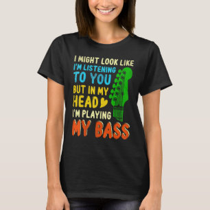 Camiseta Para Tocador de Baixo Baixista Tocador de Baixo