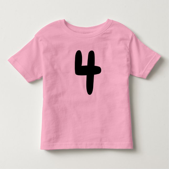Camiseta para TODDLER de 4 ANOS (Frente)