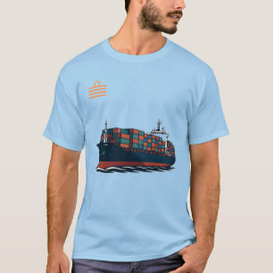 Camiseta Para todos os capitães na remessa do contêiner