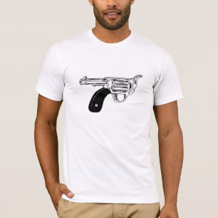 Camiseta Para trás revólver