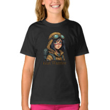 Camiseta para um guerreiro feminino