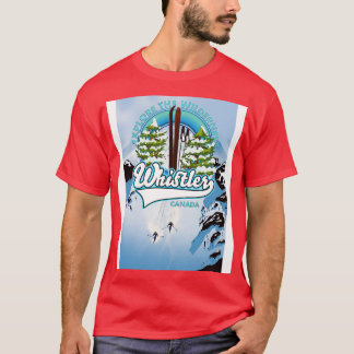 Camiseta Para uma aventura poster de esqui assobiador