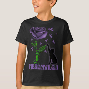 Camiseta Para Uma Cura Dia de Conscientização da Fibromialg