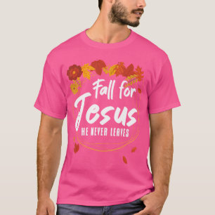 Camiseta Para Uma Oração Cristã De Outono