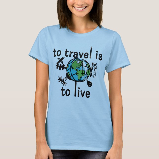 Camiseta Para Viagem É Viver (Frente)
