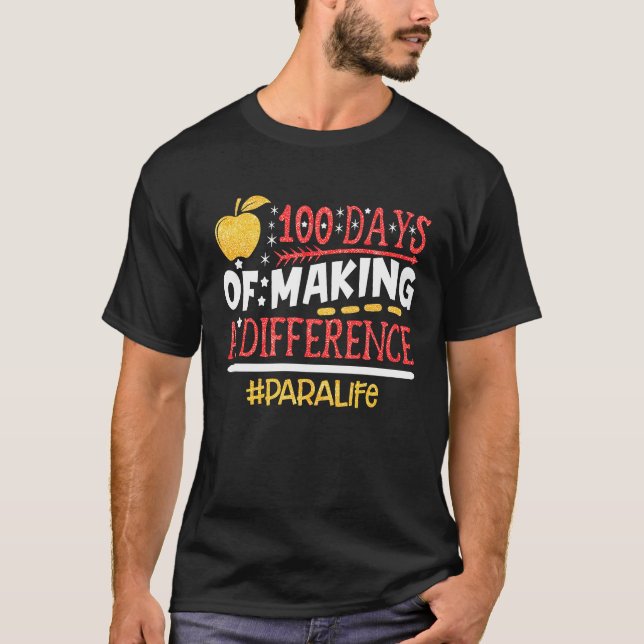 Camiseta Para Vida 100 Dias Fazer Diferença Voltando (Frente)