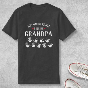 Camiseta Para vovô com nomes de Netos personalizados