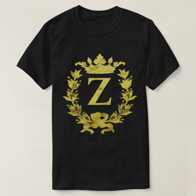 Camiseta Para Zachary, Zoe, Zoey. A letra Z monograma, alp (Frente do Design)