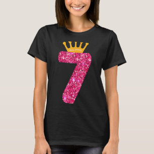 Camiseta Parabéns, 7 de Festas de Aniversário de 7 Anos