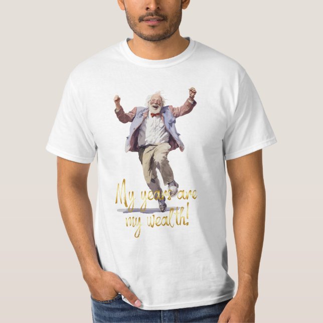 Camiseta Parabéns avô feliz personalizado (Frente)