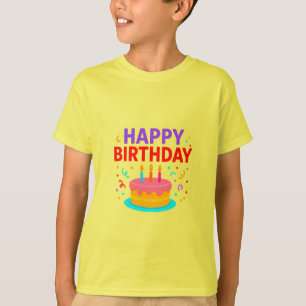 Camiseta Parabéns, Bolo Gráfico