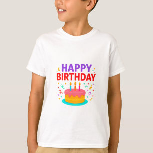 Camiseta Parabéns, Bolo Gráfico