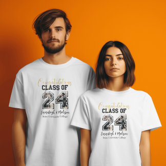 Camiseta Parabéns Classe de Melhores Amigos de Foto 2024