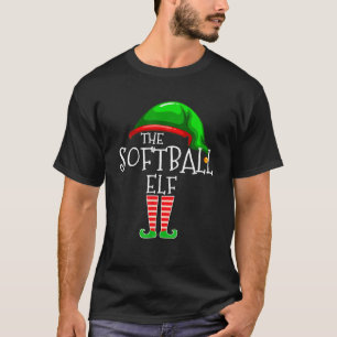Camiseta Parabéns da Família do Softball Elf Matching