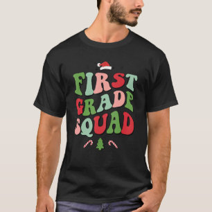 Camiseta Parabéns da Família Groovy de Grau Quadrado