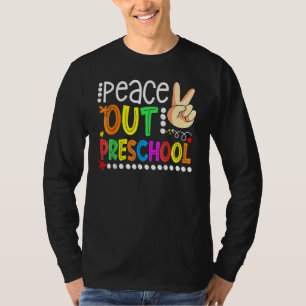 Camiseta Parabéns da pré-escola no último dia da pré-escola