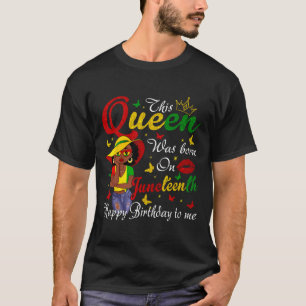 Camiseta Parabéns da Rainha Negra Africana, Junete