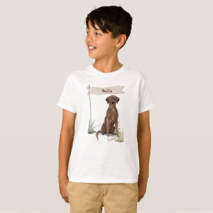Camiseta Parabéns de laboratório de chocolate em um novo