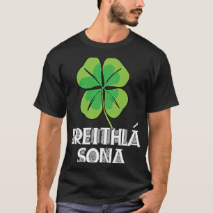 Camiseta Parabéns Em Irlandês Breithla Sona St Patricks