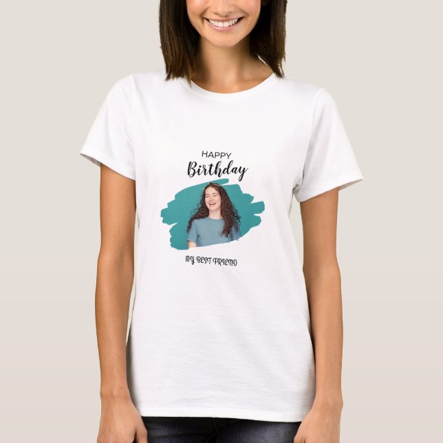 Camiseta Parabéns estéticos com marca personalizada (Frente)