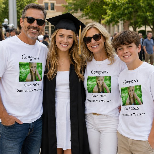 Camiseta Parabéns Foto de Formatura  (Criador carregado)