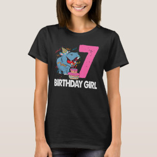 Camiseta Parabéns Garota 7 Mulheres Partido Hippopotamis