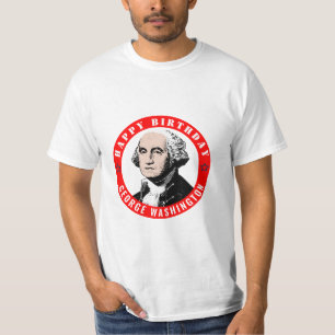 Camiseta Parabéns George Washington T-Shirts de Homens