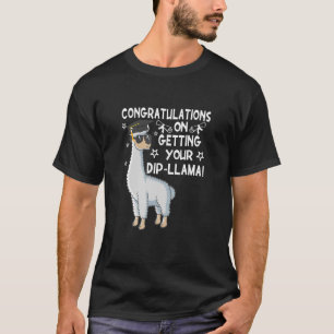 Camiseta Parabéns No Dip Llama Graduação Llama