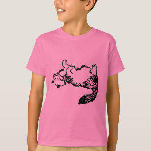 Camiseta parabéns obrigados chá festa de presente colorida