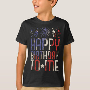 Camiseta Parabéns pelo engraçado presente de festa de 4 de
