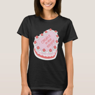 Camiseta Parabéns Sobre A Coluna Do Melhor Amigo