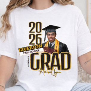 Camiseta Parabéns Turma de 2028 Foto Personalizada