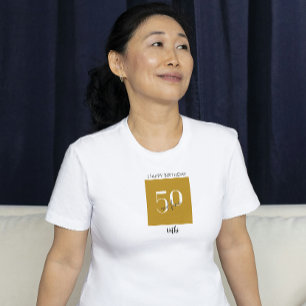 Camiseta Parabéns únicos - 50 T-Shirt