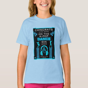 Camiseta Parabéns vencedores da competição de dança do K-Po