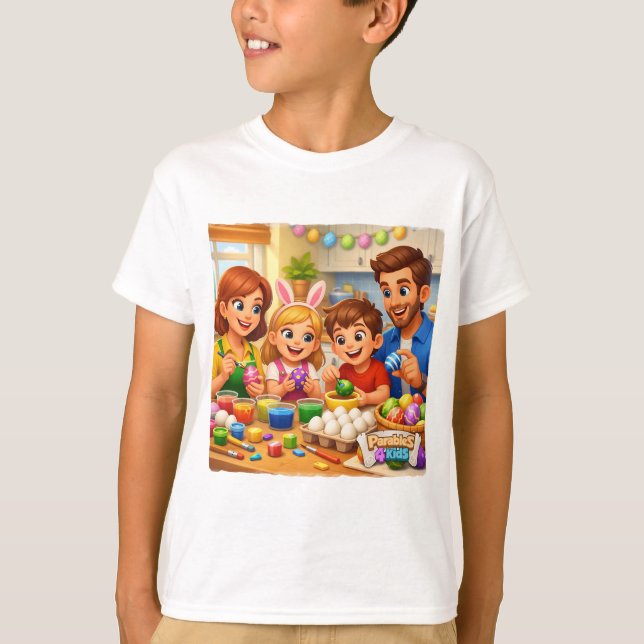 Camiseta Parábolas4Crianças - Celebração da Páscoa (Frente)