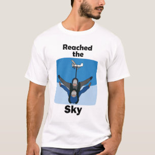 Camiseta Paracaidismo Atingiu O Céu Aniversário de Paracaid