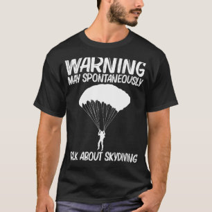Camiseta Paracaidismo Incrível Para Homens Mulheres Paracai