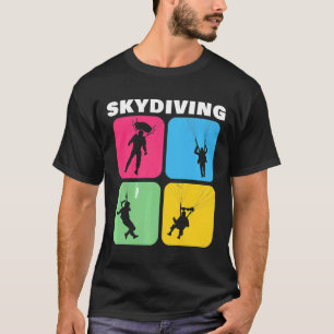 Camiseta Paracaidismo Salto de Paraquedas Aventura Engraçad