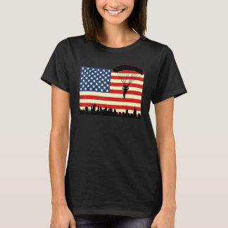 Camiseta Paracaidista Americano Paracaidista Esportes Radic