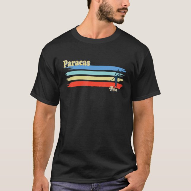 Camiseta Paracas Peru Surfing Beach (Frente)