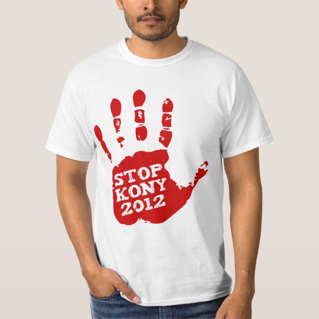 Camiseta Parada 2012 de Kony Handprint Joseph Kony (Frente)